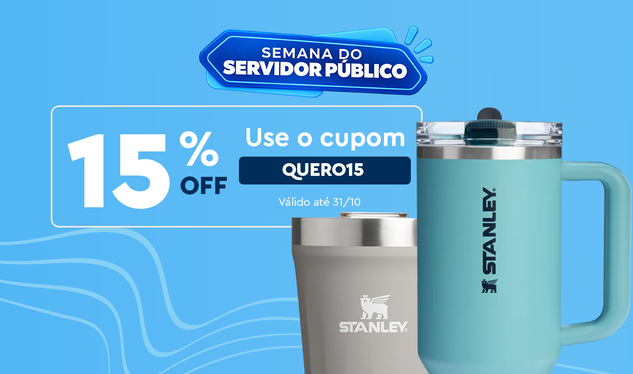 Stanley: 15% OFF de desconto no site.