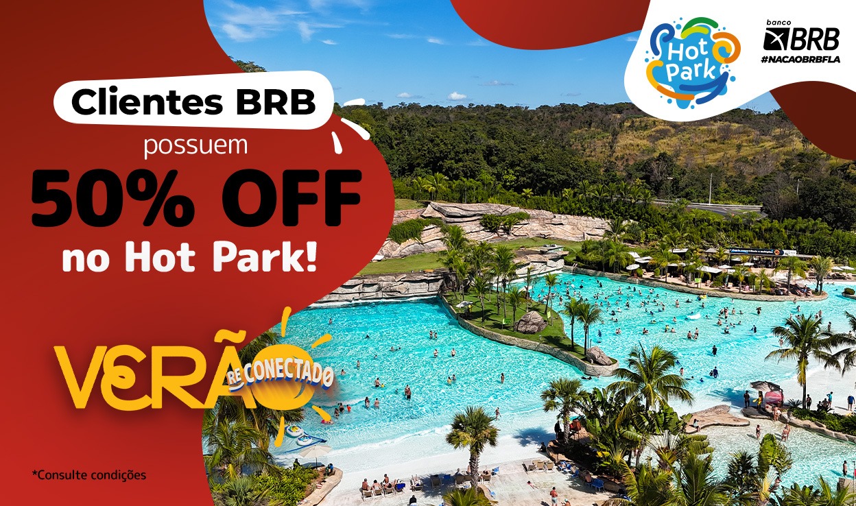 Hot Park: 50% OFF de desconto!