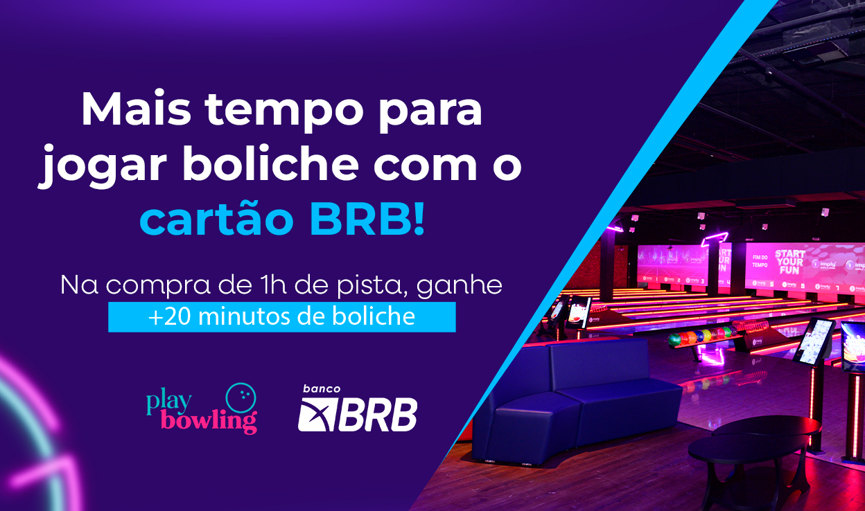 Com o cartão BRB você tem mais tempo para jogar!