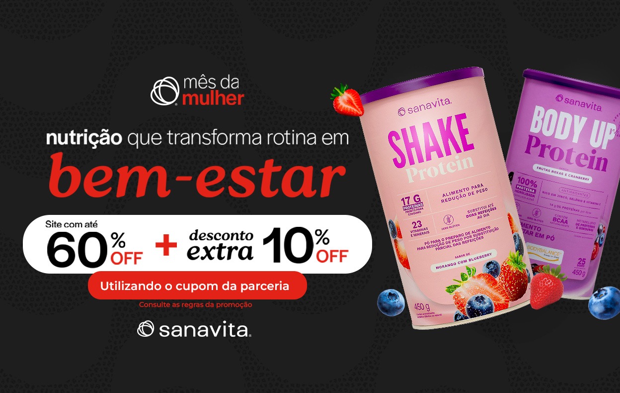 Mês da Mulher: Site com até 60% OFF + 10% OFF.