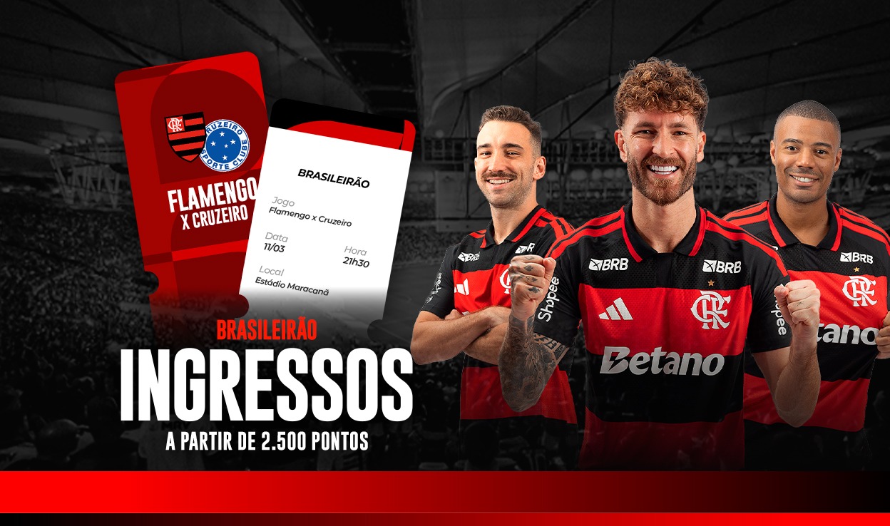 Par de ingressos - FLA x Cruzeiro 11/03/26