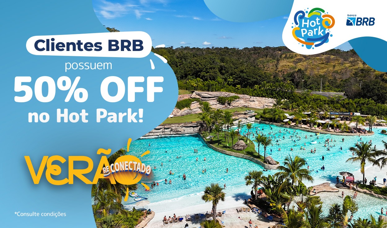 Hot Park: 50% OFF de desconto!
