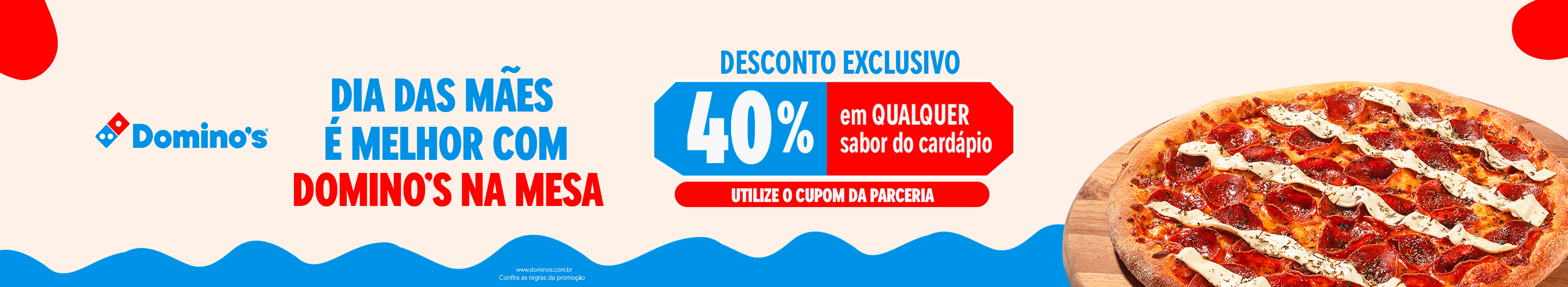 Dia das mães com 40% de desconto em qualquer sabor!