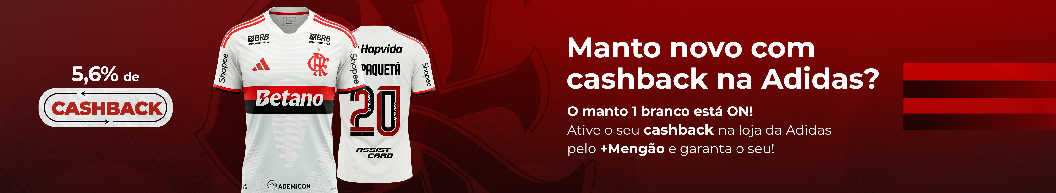 Manto novo  com cashback na Adidas?