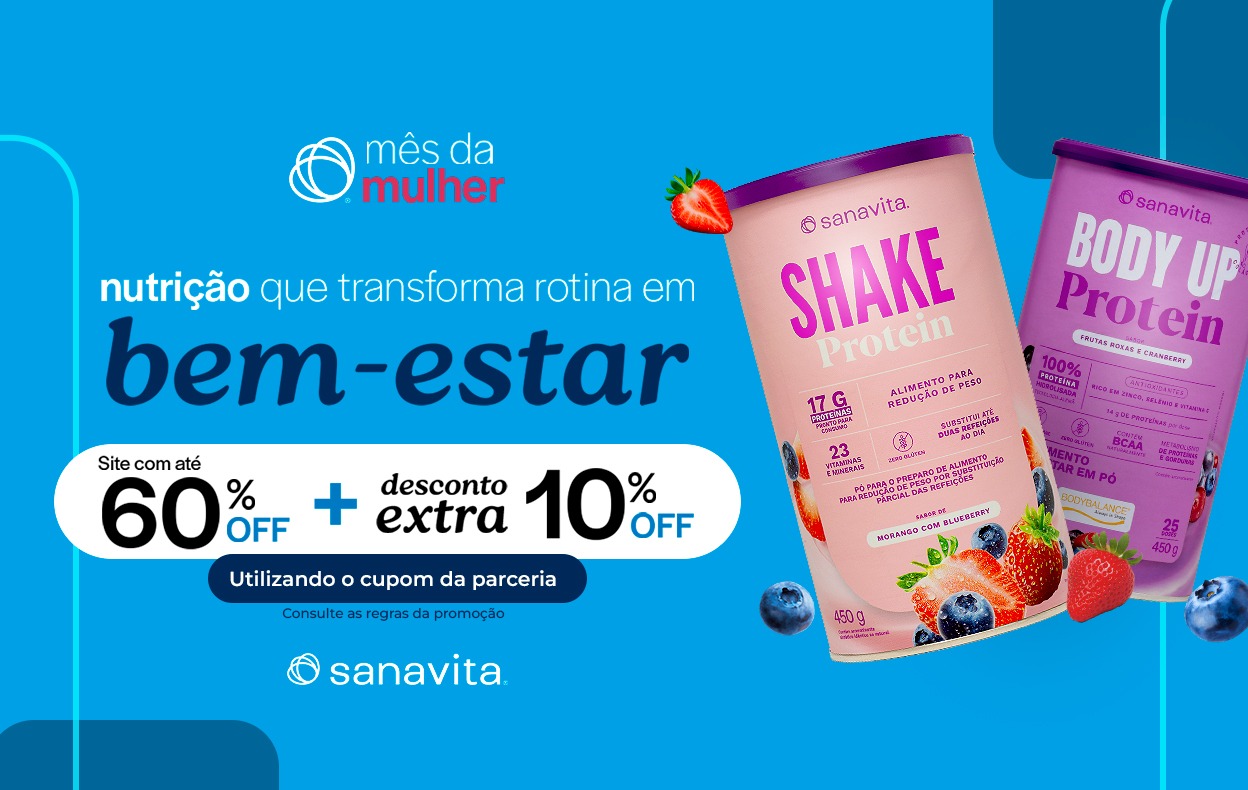 Mês da Mulher: Site com até 60% OFF + 10% OFF.